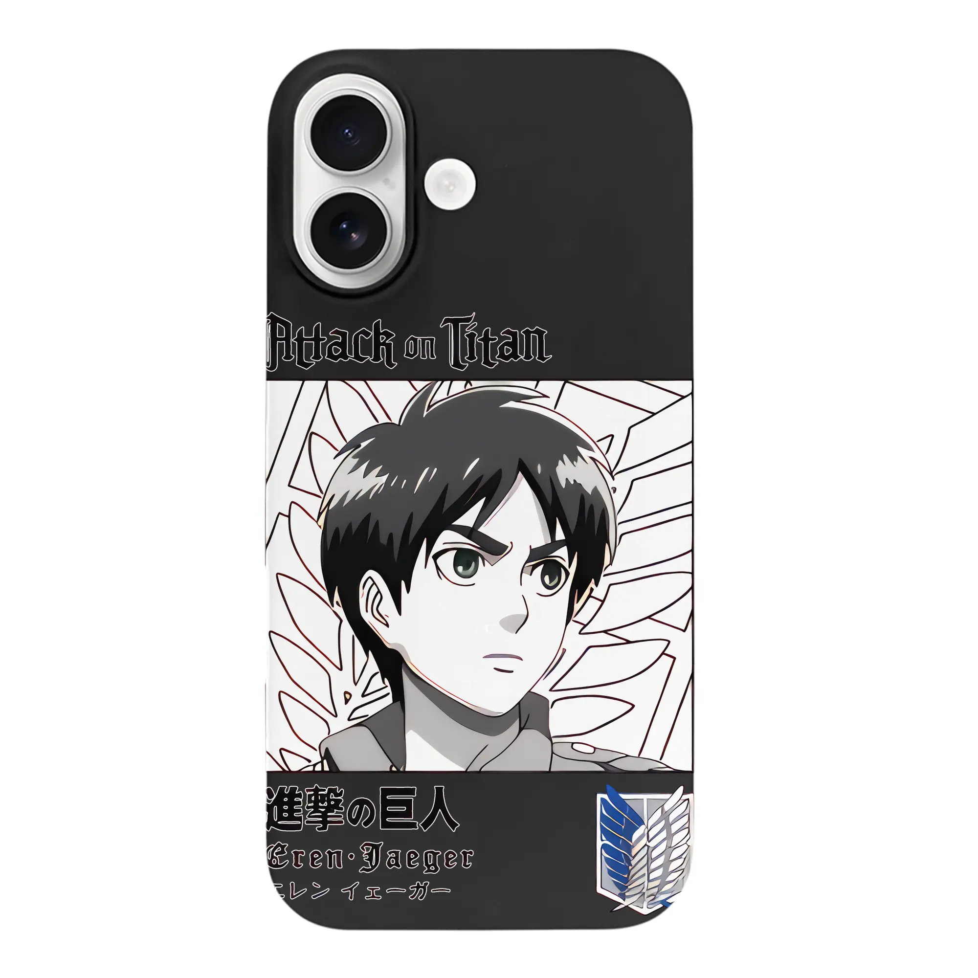 進撃の巨人 グッズ エレン・イェーガー - iPhone 17 シリーズ シリコンケース 薄型 耐衝撃 指紋防止 ソフトタッチカバー 精密フィット 傷防止 保護ケース iPhone 17/17 Air/17 Pro/17 Pro Max 対応